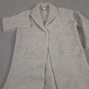 Vince Sweater Womens M Gray Clean Edge Cardigan Coat Wool Alpaca Blend Pockets